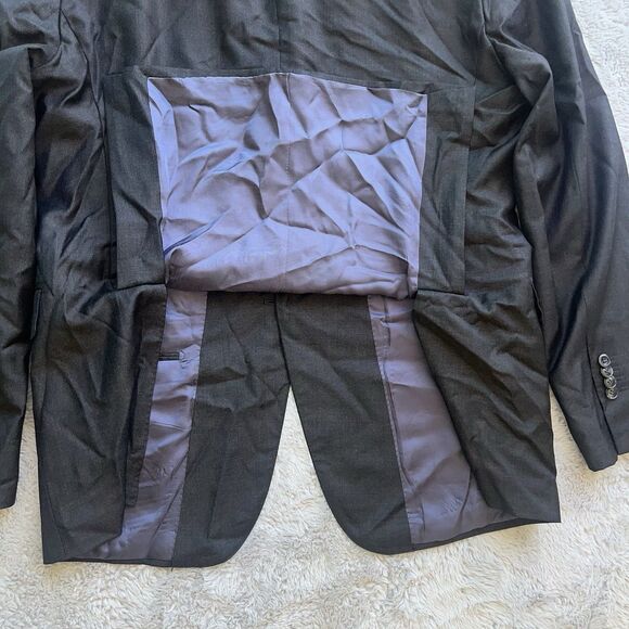 SuitSupply Napoli Vitale Barberis Canonico Blazer Suit Jacket Wool 110s 48R Gray - Picture 9 of 9